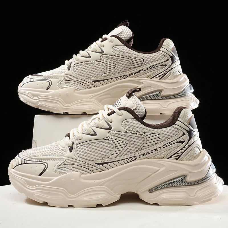 

Men's Comfortable Breathable Fashion Height Increasing Shoes Mesh Thick Bottom Sports Casual Shoes Daily Jogging Shoes