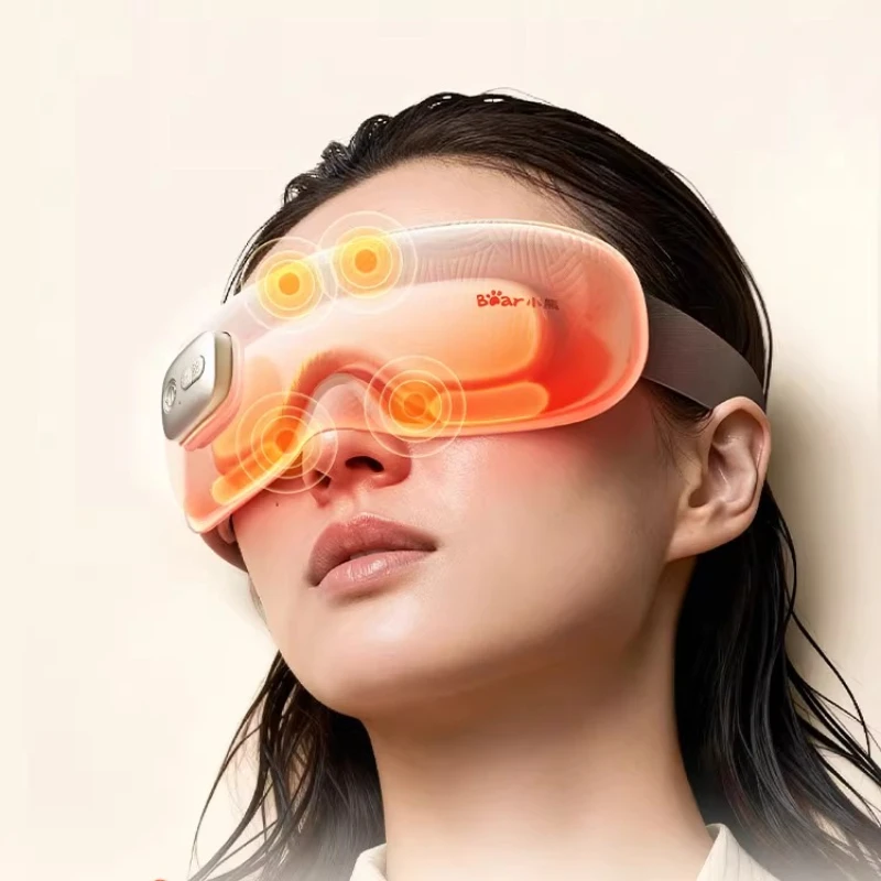 

Bear hot compress eye mask eye massager birthday gift sleep shading eye protection device charging heating massager