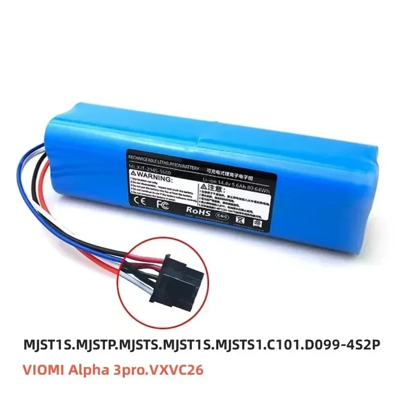 

6800mAh for Mijia MJST1S MJSTP MJSTS MJST1S MJSTS1 C101 D099-4S2P for VIOMI Alpha 3pro VXVC26 Cleaning Robot Battery