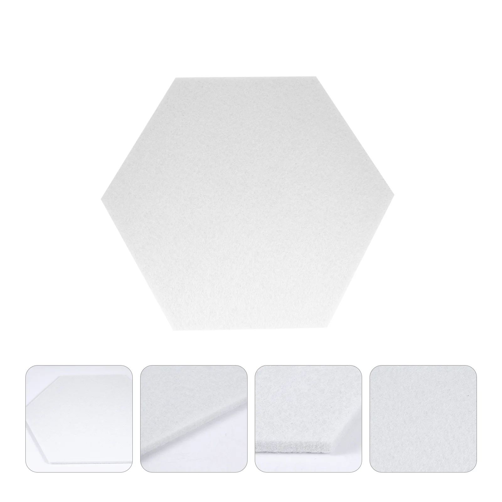 10 Pcs Felt Board Material Home Message Household Room Decoration for Office Wall Sticker Hexagon Adhesive Decorative Picture