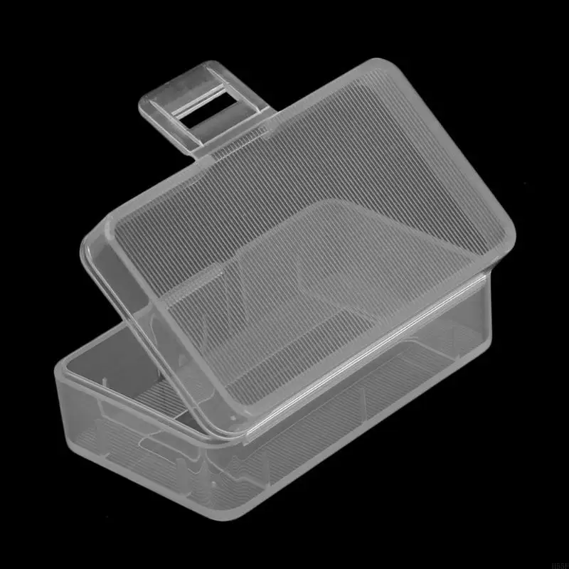 

H55F Mini Transparent для ящика для хранения держателя корпуса для батареи 1x 9 В или 2x AA Battery
