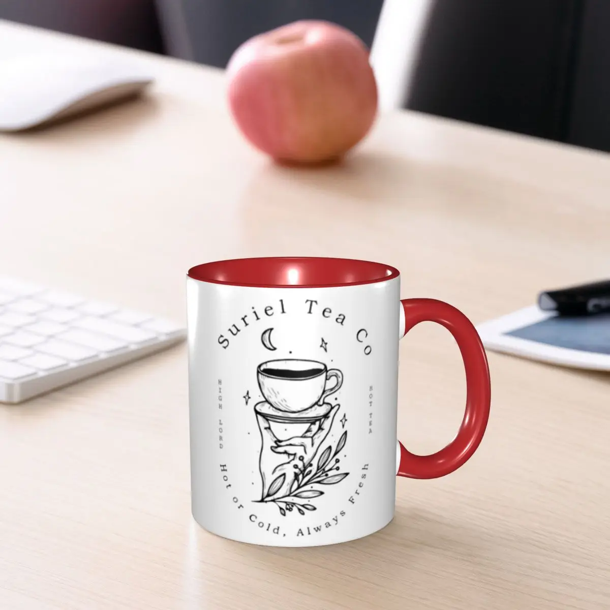 ACOTAR Suriel Tea Co Mug Funny Ceramic Coffee Cups Tea Mugs Milk Cup Drinkware Gifts for Woman Man