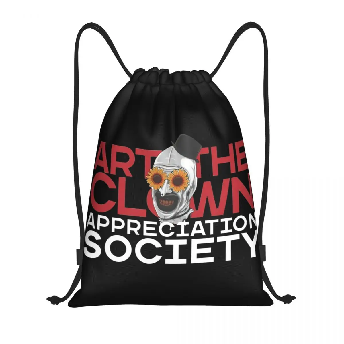 

Art The Clown Society Ter Vissariers Рюкзак на шнурке для женщин и мужчин Спортивный спортивный рюкзак Складная тренировочная сумка