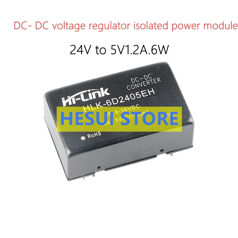 6D2405EH 24V إلى 5VC-DC وحدة الطاقة المعزولة حماية ماس كهربائى متوافقة مع URB2405ZP-6WR3