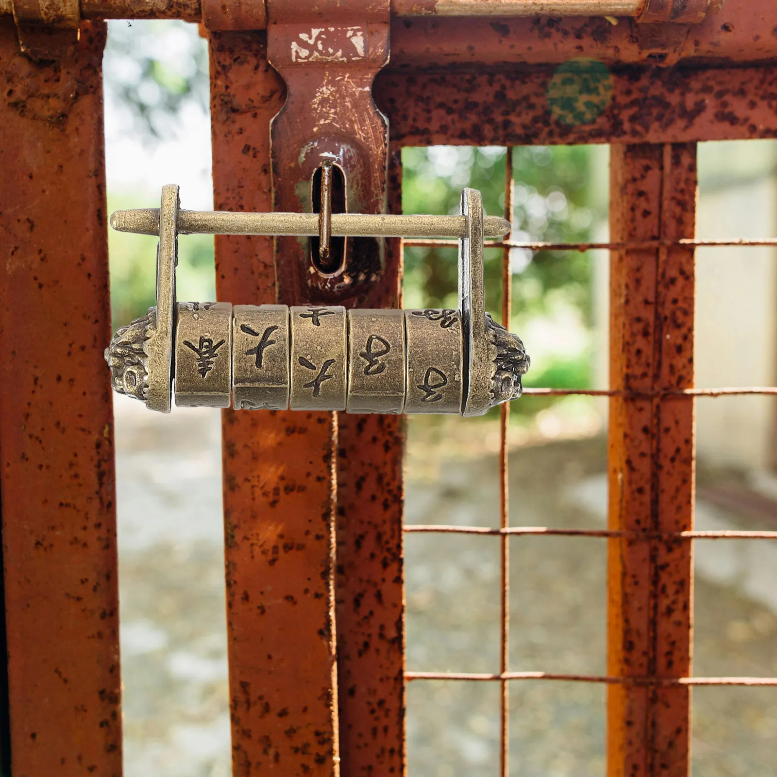 كلمة المرور الكلاسيكية الصغيرة قفل صيني قفل معدني الرجعية للمجوهرات صندوق خزانة درج حقيبة الأمن خمر