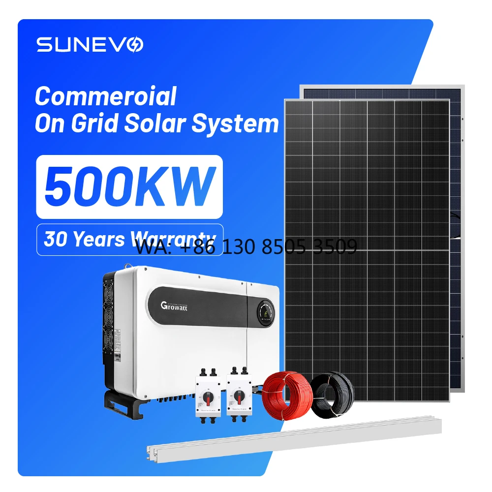 Solar Panels Installation Kit 500Kw 300Kw 200Kw on Grid Solar System for Rooftop