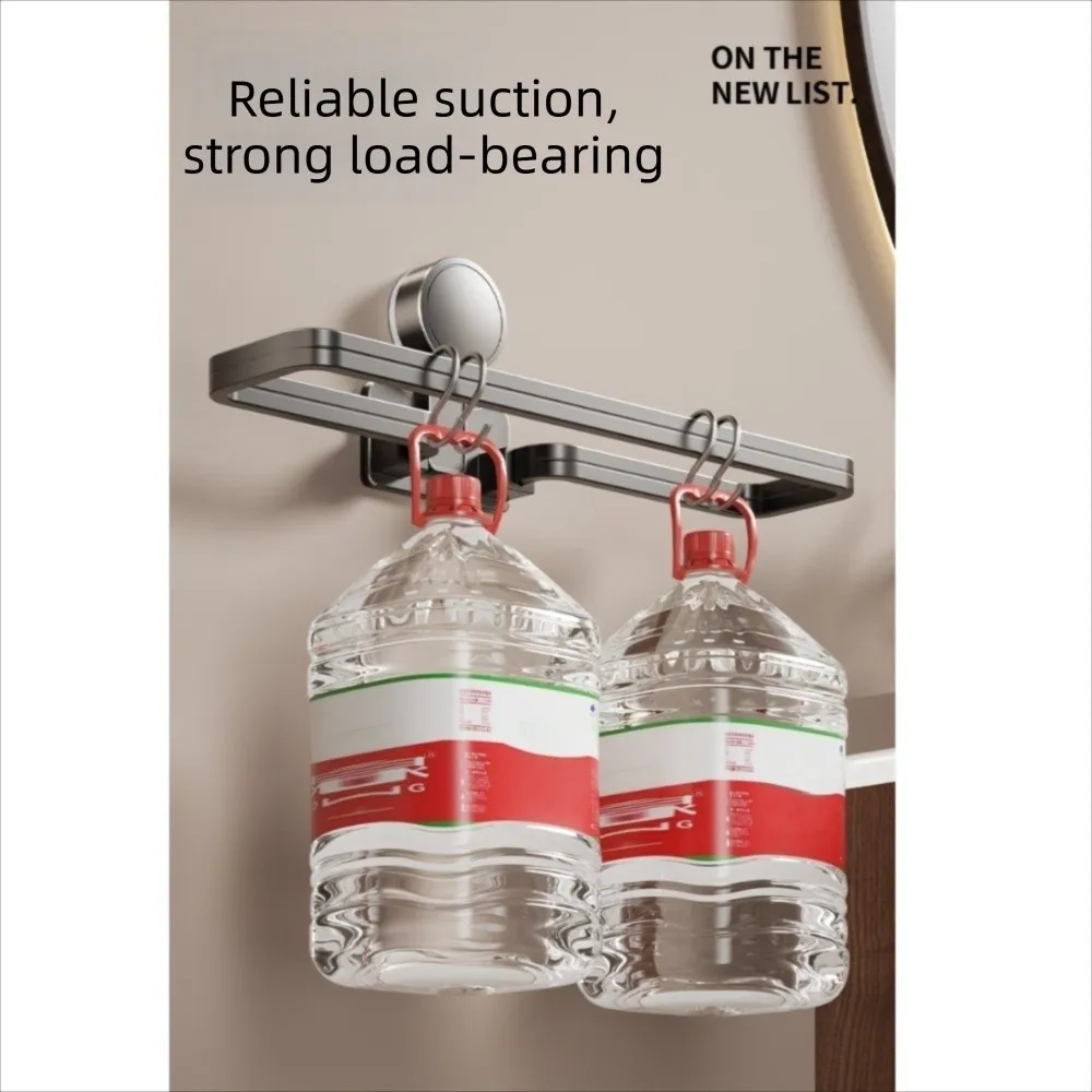 

Detachable Suction Cup Towel Pole Nail Free Installation Single-rod Bathroom Towel Rack Wall Mounted Towel Hanger