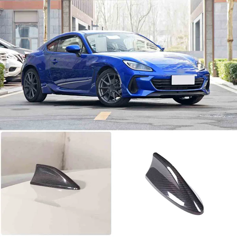 For 2022 Toyota 86/Subaru BRZ real carbon fiber car styling car roof shark fin antenna cover car exterior protection accessories