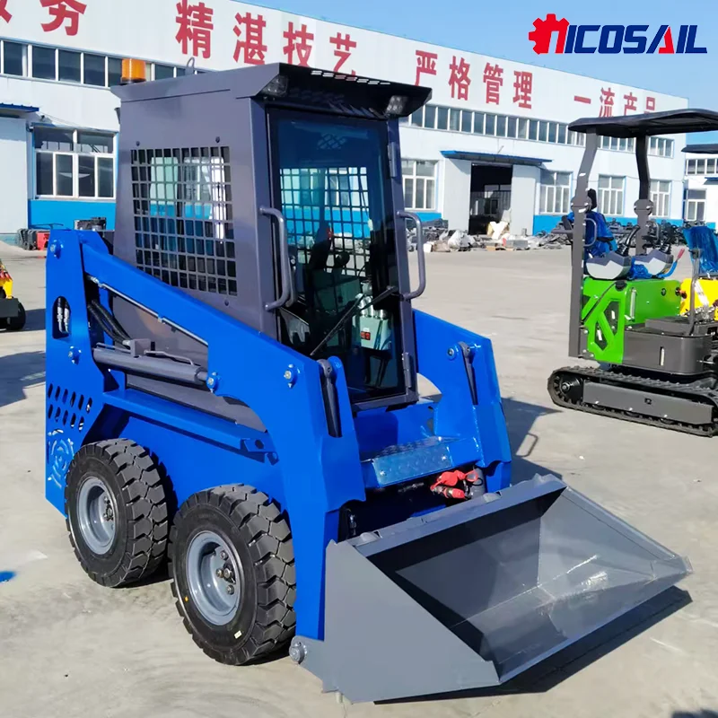 

Nicosail JC25 Small Skid Steer Loader with 2300mm Dumping Height for Material Transport in Factory Yard