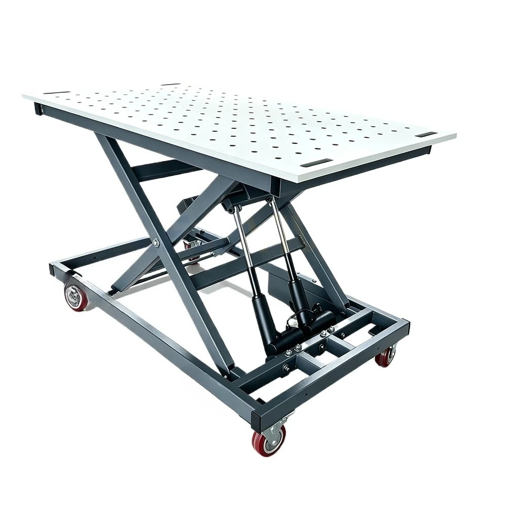 Adjustable load height, platform motor, lifting platform, lifting hardware, iron frame, electric lift