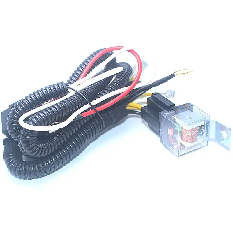 12V 24V Car Horn Wiring Harness Kit with 30A 80A Relay Waterproof for Snail Horn Electric Horn 1 to 2 Wiring Loom