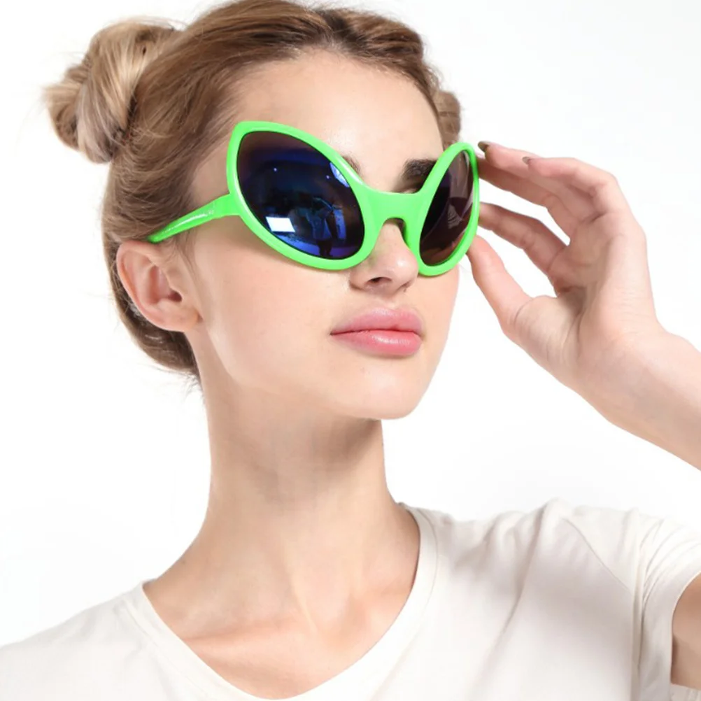 Grappige Alien Brillen Groen Lichtgewicht Comfortabele Zachte Textuur Grappige Party Props Maskerade Dans Festival Bril