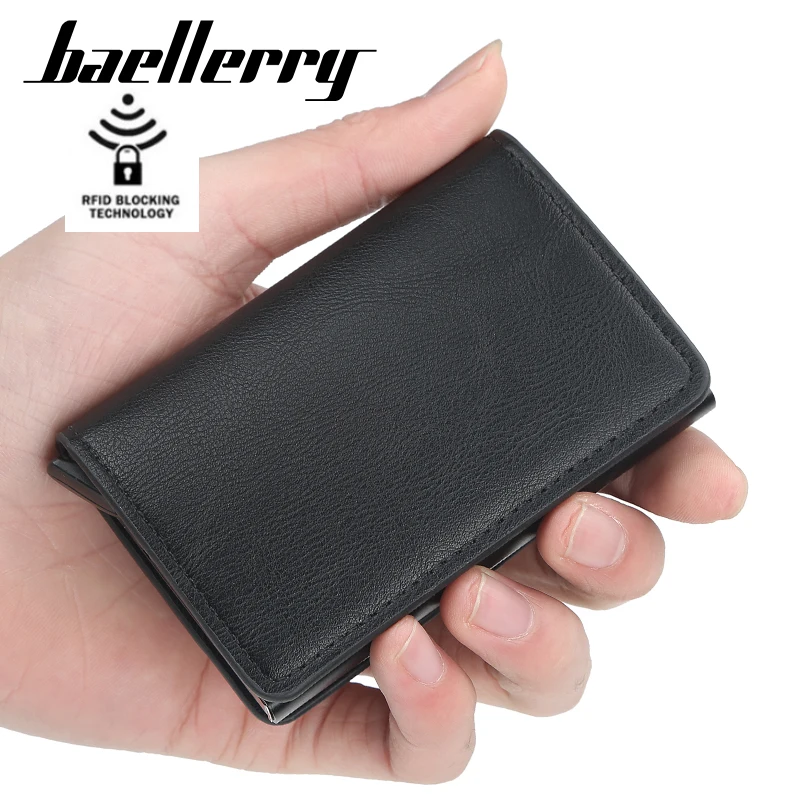 

Aluminum Metal Credit Business Mini Card Wallet Man Women Smart Wallet Business Card Holder Rfid Wallet Dropshipping