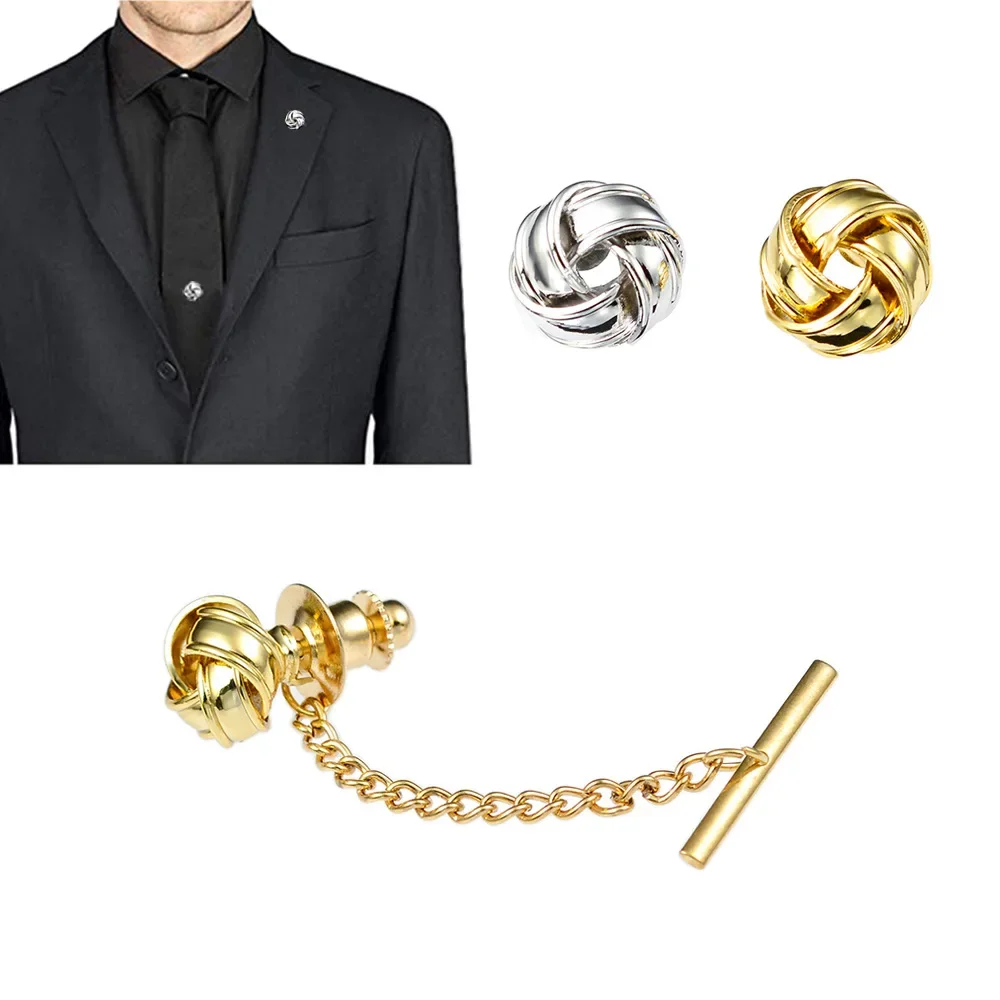 Metal Tie Pin Collar Pins Handmade Ball Men\'s Party Wedding  Fashion Necktie Brooches Classic High Quality Exquisite Gifts