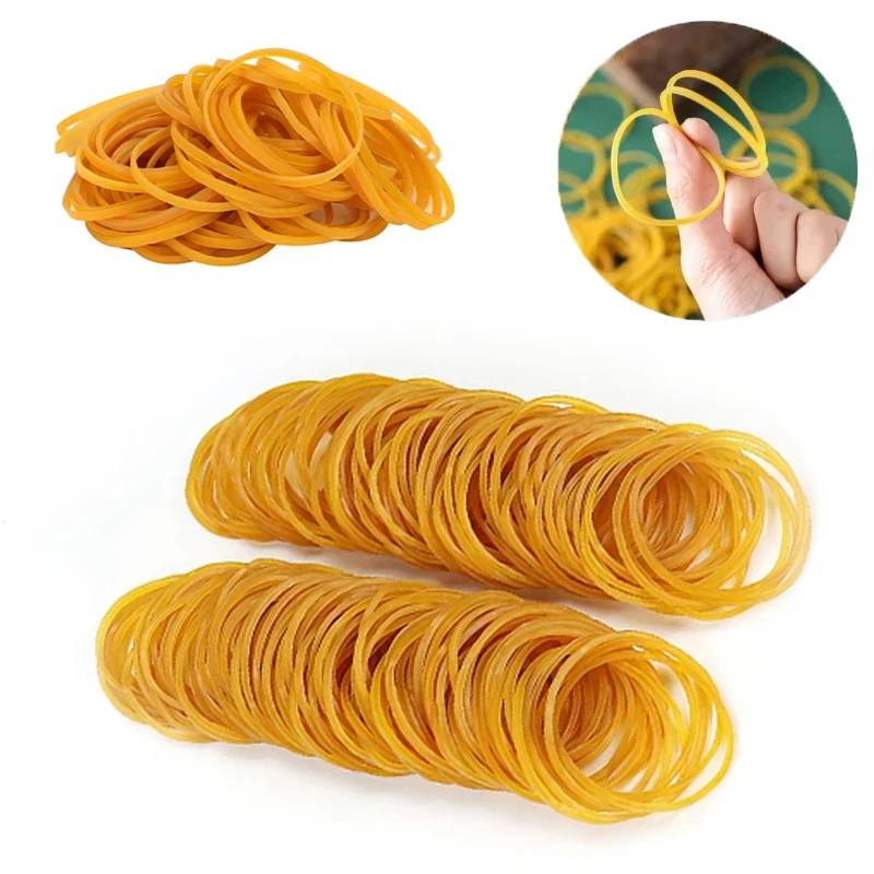 100/300/1000Pcs Stretchable Rubber Bands 38mm Diameter Elastic Loops For Home Craft Office Desk Paper Sorting Office Supplies