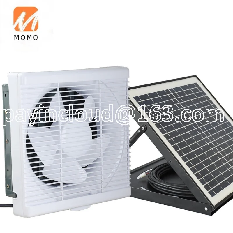 Solar wall exhaust fan plastic louver ventilation  solar system power  Price consultation customer service