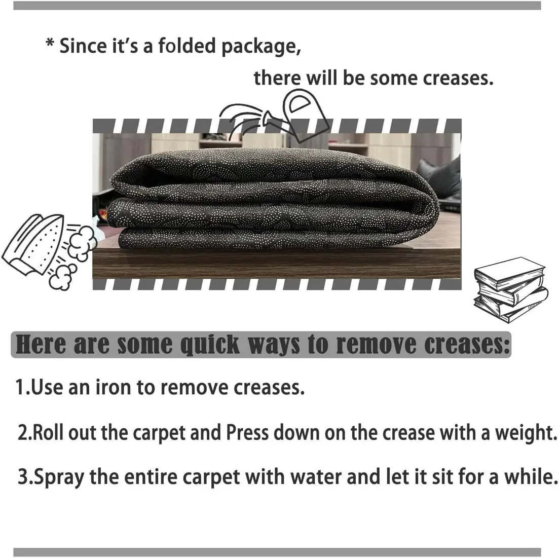 VIKAMA سجاد خارجي لحديقة الفناء مقاوم للماء داخلي خارجي منطقة السجاد حصيرة للتخييم شرفة الفناء الخلفي سطح السفينة ديكور المنزل #6