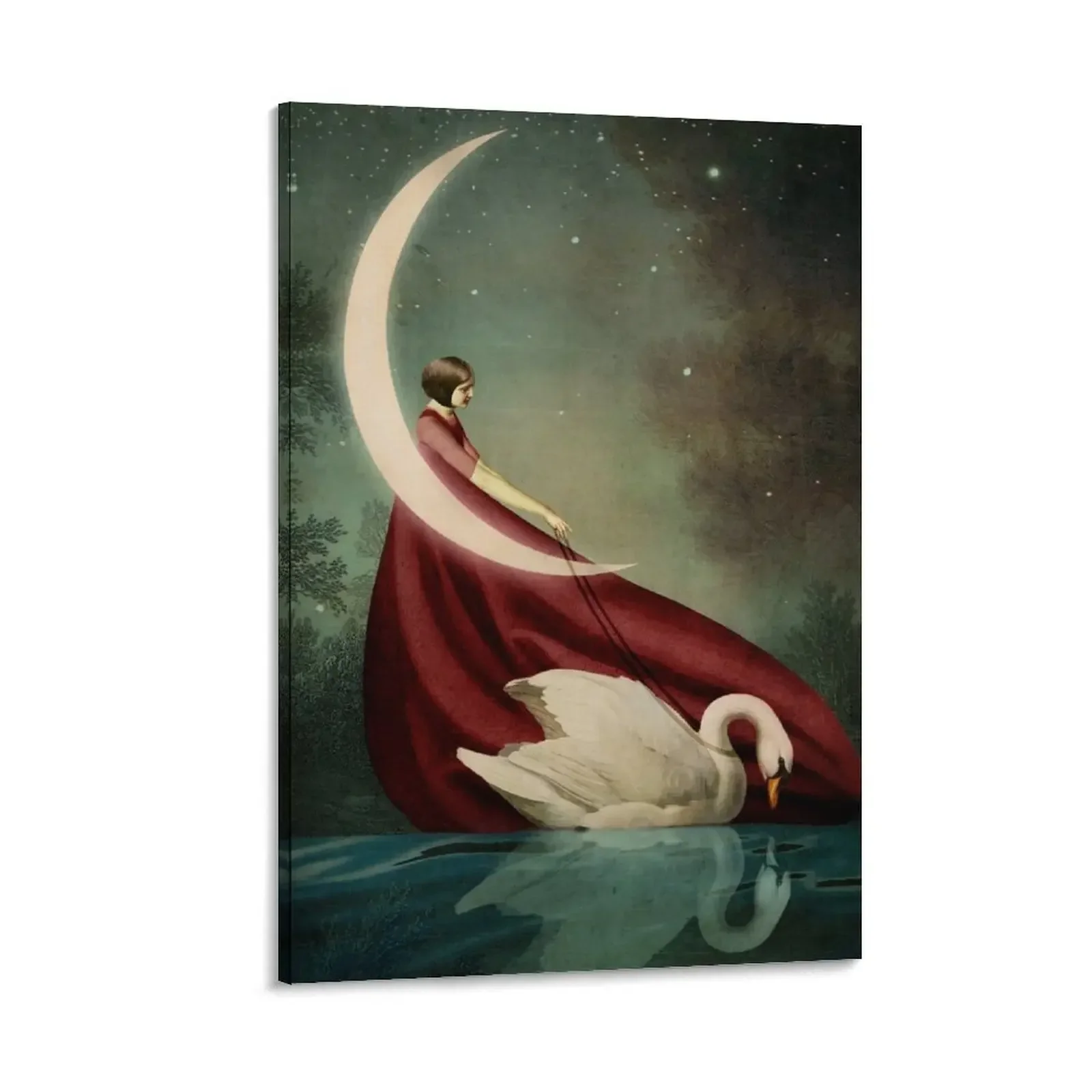 

Moonlight Shadows Canvas Painting stickers & posters canvas wall decoration room decorations for girls