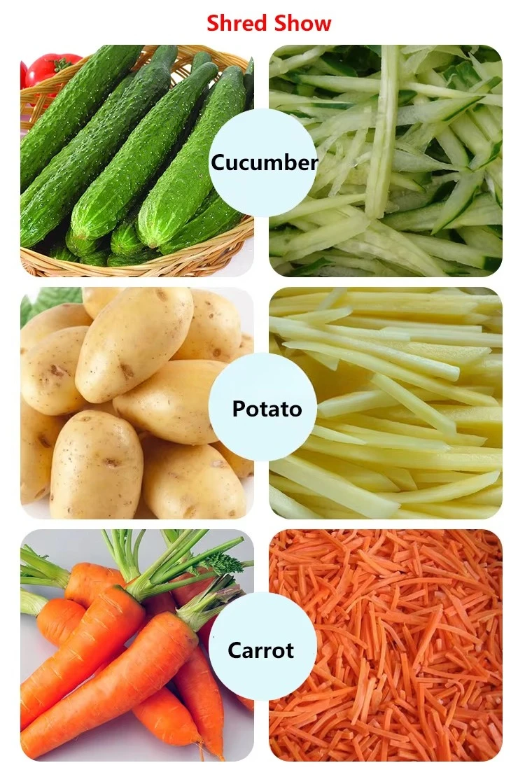 Multifunctionele efficiënte voedsel commerciële groentesnij- en hakmachine