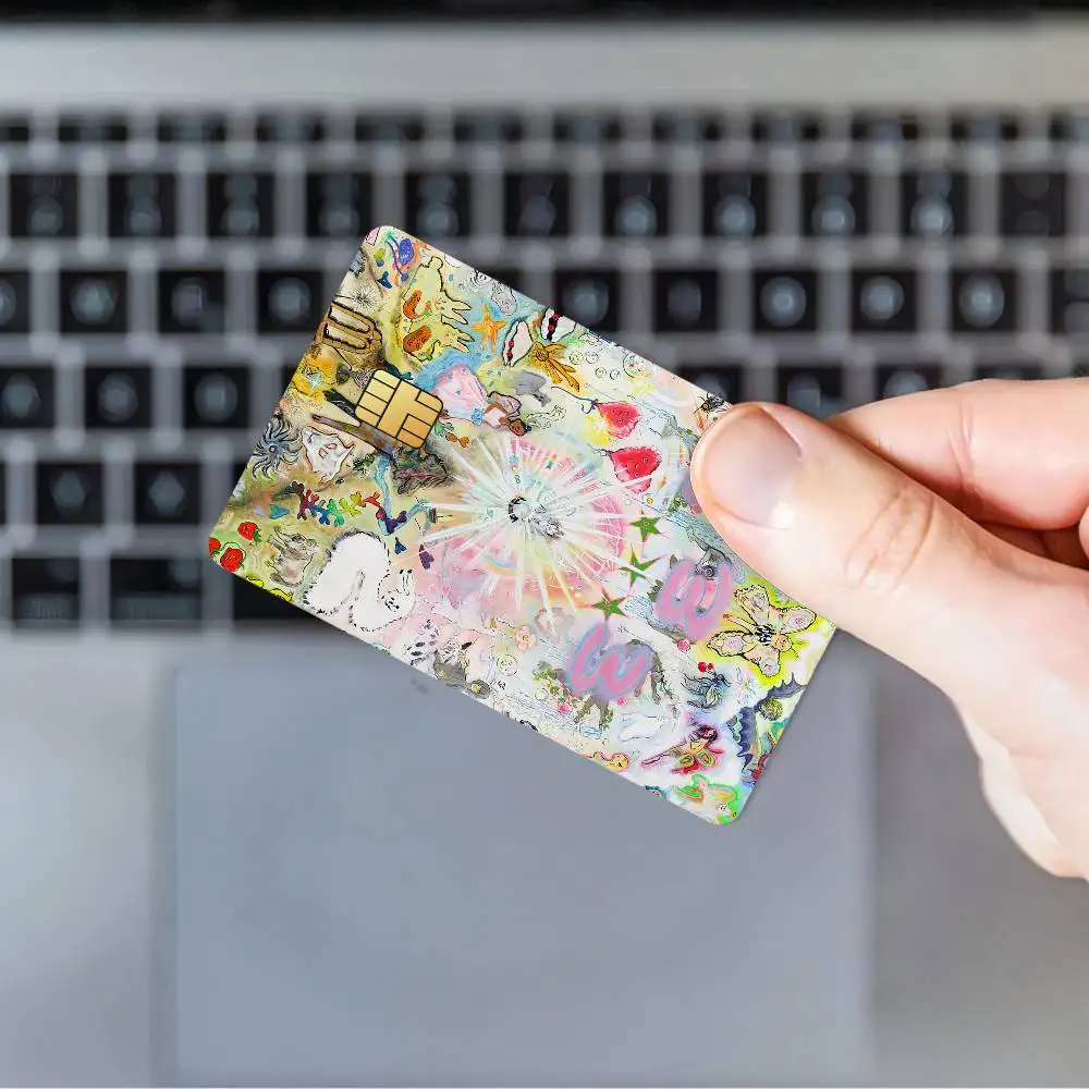 ملصقات جلدية لبطاقة الائتمان Rapper B-Bladee لبطاقة البنك والحافلة المتروية هدية مقاومة للماء #6