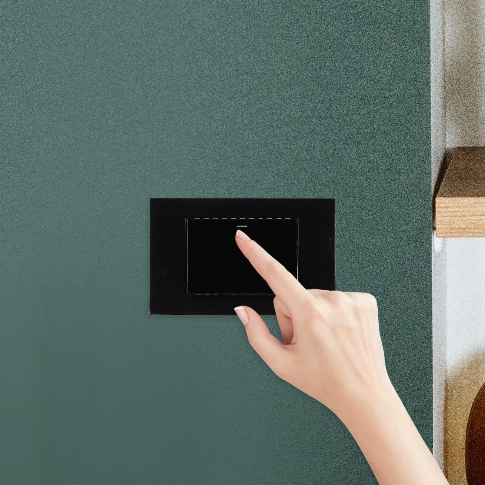 مادة مفاتيح حائط ذات تحكم واحد، غطاء مفتاح إضاءة حديث، سهل التركيب ومقاوم للخدش للمنزل والتجاري #1