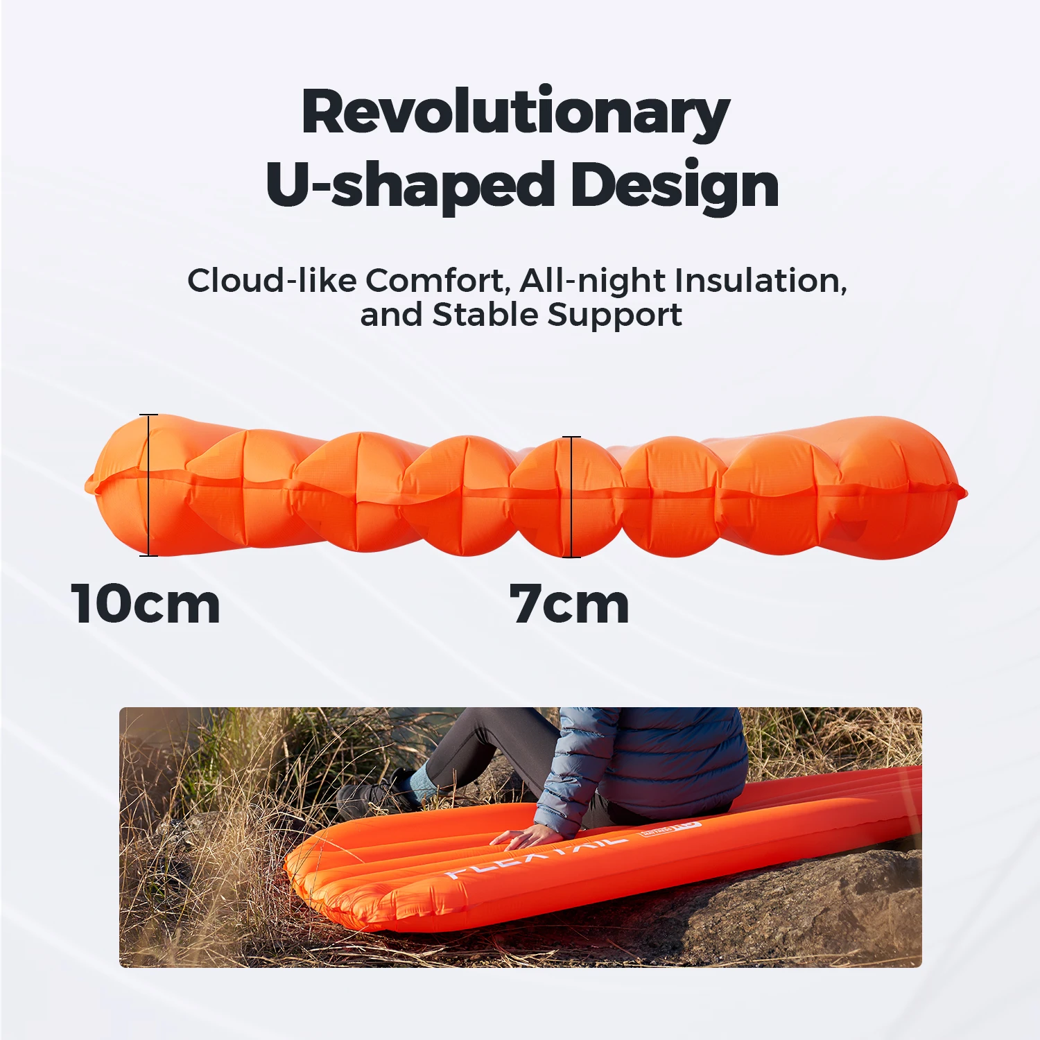 FLEXTAILGEAR ZERO MATTRESS REGULAR - Insulated Sleeping Pad with 5.6 R-Value, Ultralight Inflatable Camping Mat