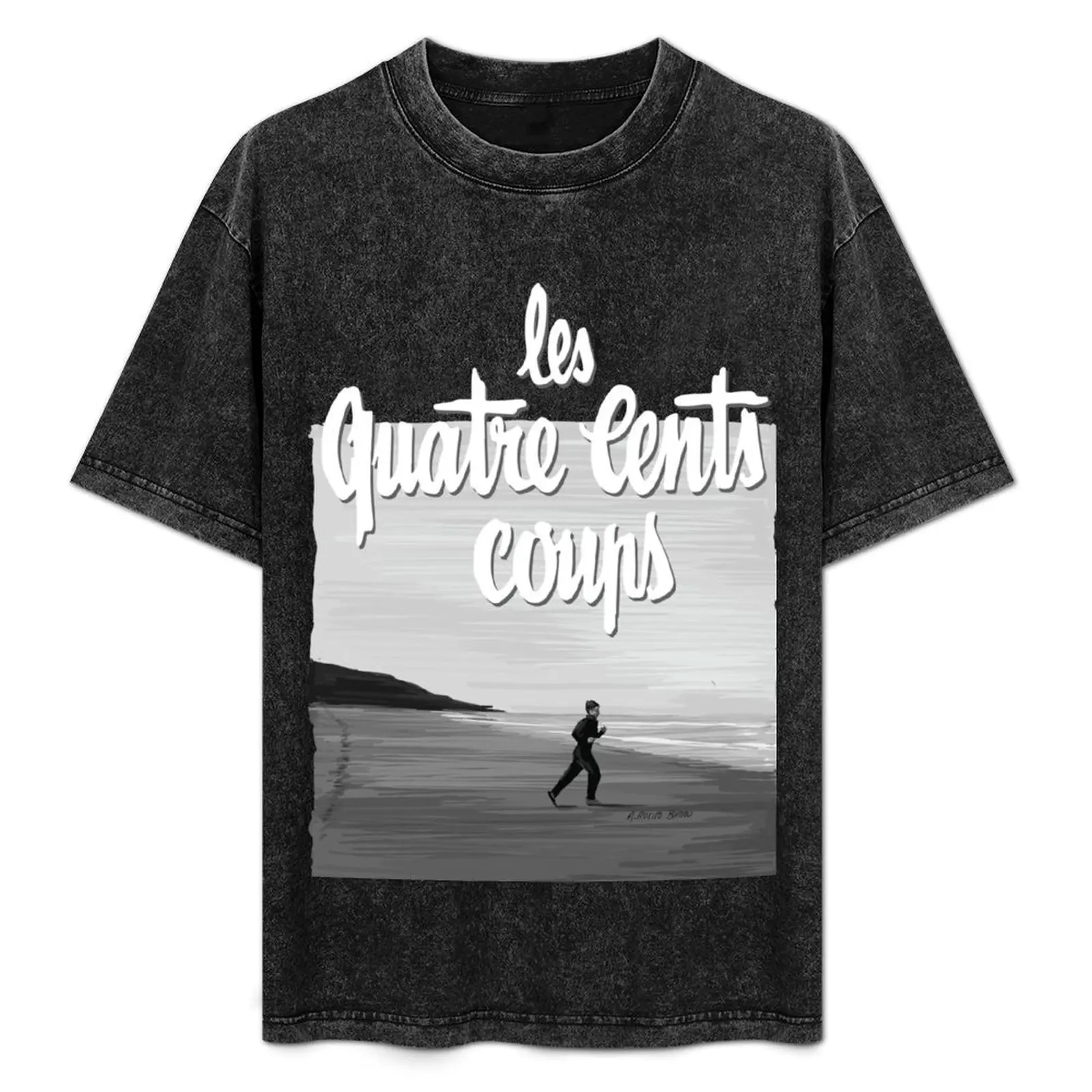 Francois Truffaut - 400 Blows / 400 coups Illustration T-Shirt essential t shirt summer clothes big and tall t shirts for men