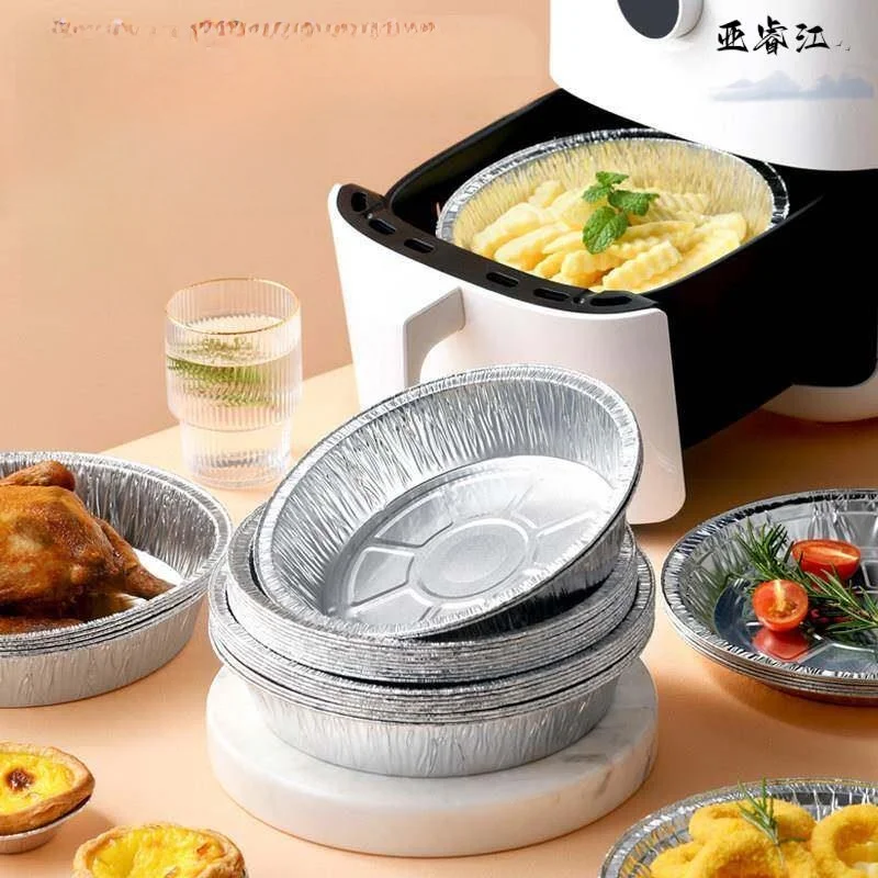 

Household Aluminum Foil Paper BBQ Oil Separation Bowl Oven Baking Paper Barbecue Grill Pan Liner Tool Air Fryer Special Use