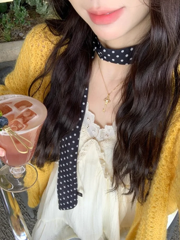 スイートスレ 薄手 透かし編み オープンカーディガン レディース 春秋 ゆったり ファッション アウター Vネック ロングスリーブ ポリエステル...