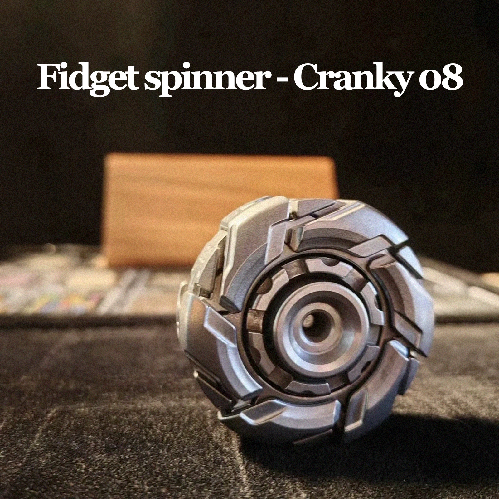 Nuovo EDC Acciaio Inossidabile Cranky 08 Fidget Spinner Sollievo dallo stress Giocattolo anti-ansia per adulti e bambini Affila l'intelligenza della concentrazione
