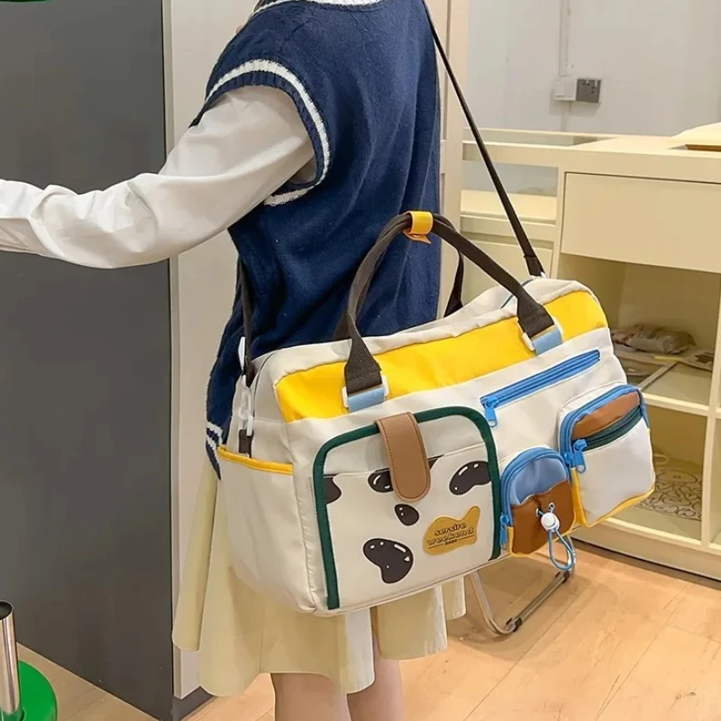 حقيبة سفر كاجوال من الدوبامين للنساء، خفيفة الوزن لصالة الألعاب الرياضية واليوجا والسباحة واللياقة البدنية، حمل رحلة عمل قصيرة، حقائب يد كبيرة #4