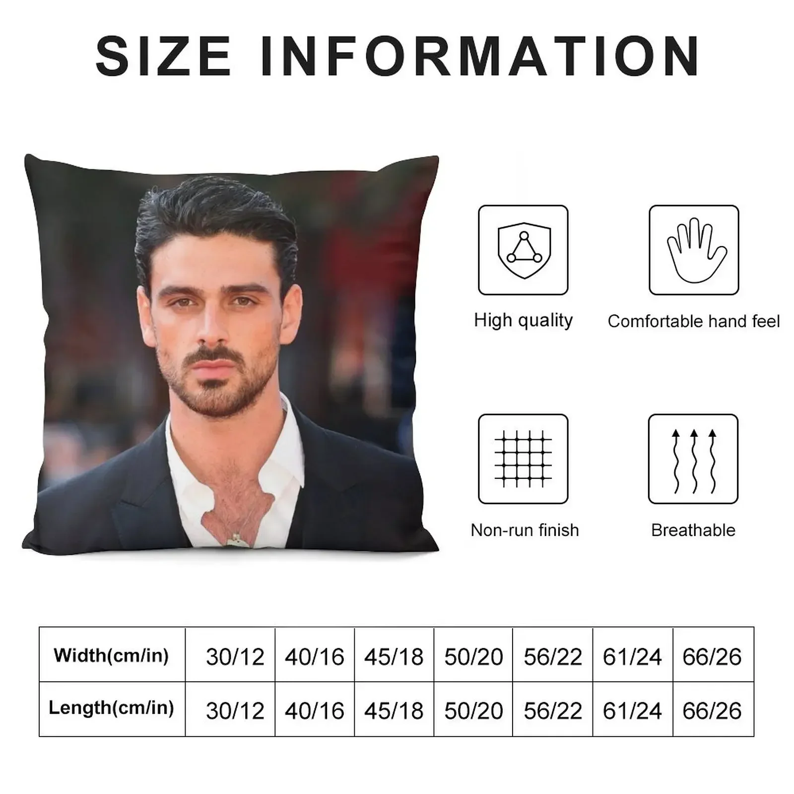 Michele Morrone official Throw Pillow Custom Cushion Photo Decorative Sofa Cushions pillow