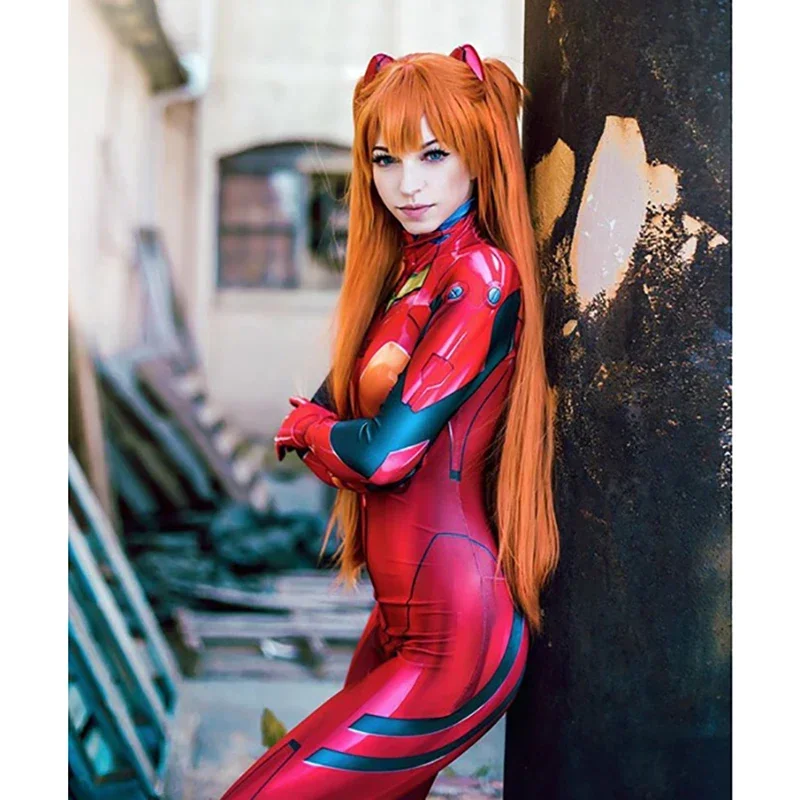 Anime EVA Cosplay Costume Bodysuit Asuka Tights Maillot Ayanami Langley Hallowen Party Cloth