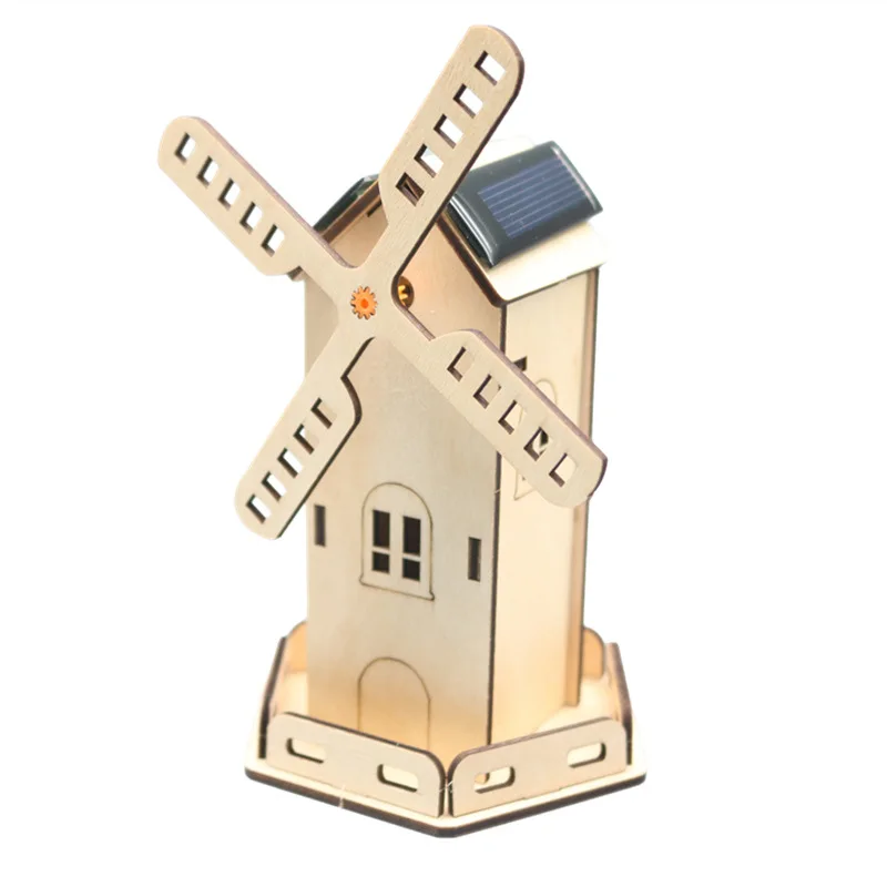 DIY 太陽エネルギー風車ハウス DIY 科学技術実験キット & 教育玩具ゲーム 男の子のおもちゃ用