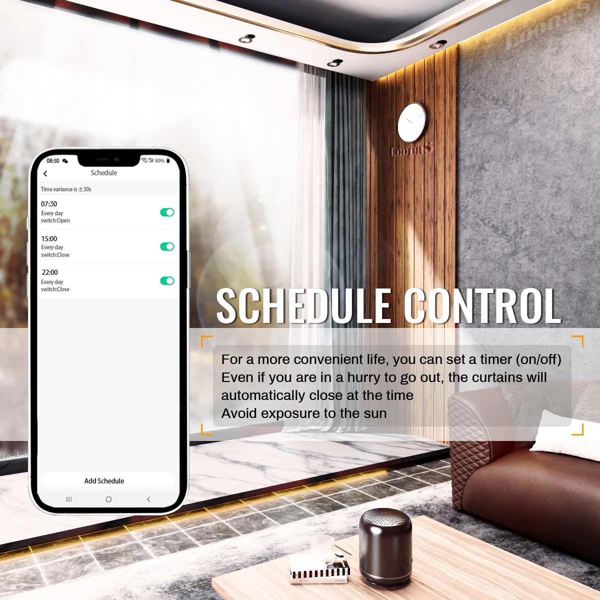 Versión de batería Tuya Zigbee Motor de cortina inteligente sistema automático Rail Eave Rod soporte Alexa asistente de Google Smartthings Alice