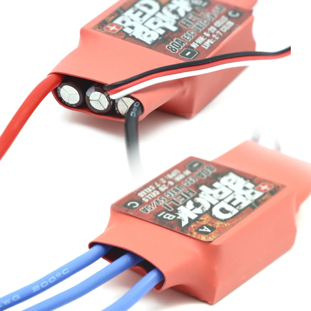 Červená cihla 50A 70A 80A 100A 125A 200A bezuhlíkový ESC elektronická rychlost regulátor 5V/3A 5V/5A BEC pro FPV multicopter