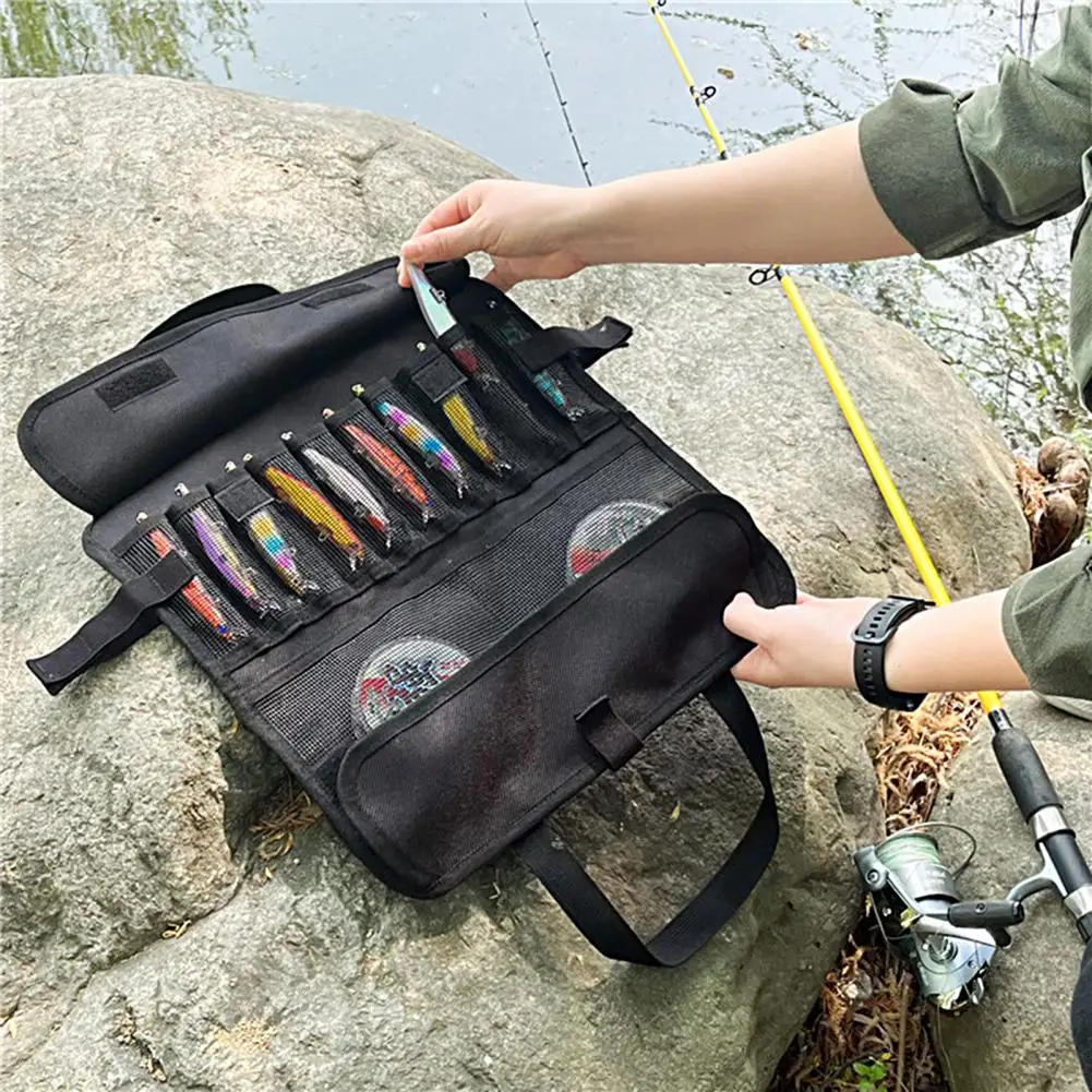 

Fishing Line Storage Bag Wear-resistant Folding Portable High Capacity Storage Gear Fishing Gear Storage Bag Outdoor Fishing