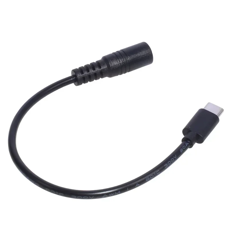 DC Type-c Female To 5.5*2.1 Female Cables 5521 Power Jack DC Power Conector 5.5x2.1 Adapter USB Type C Converter