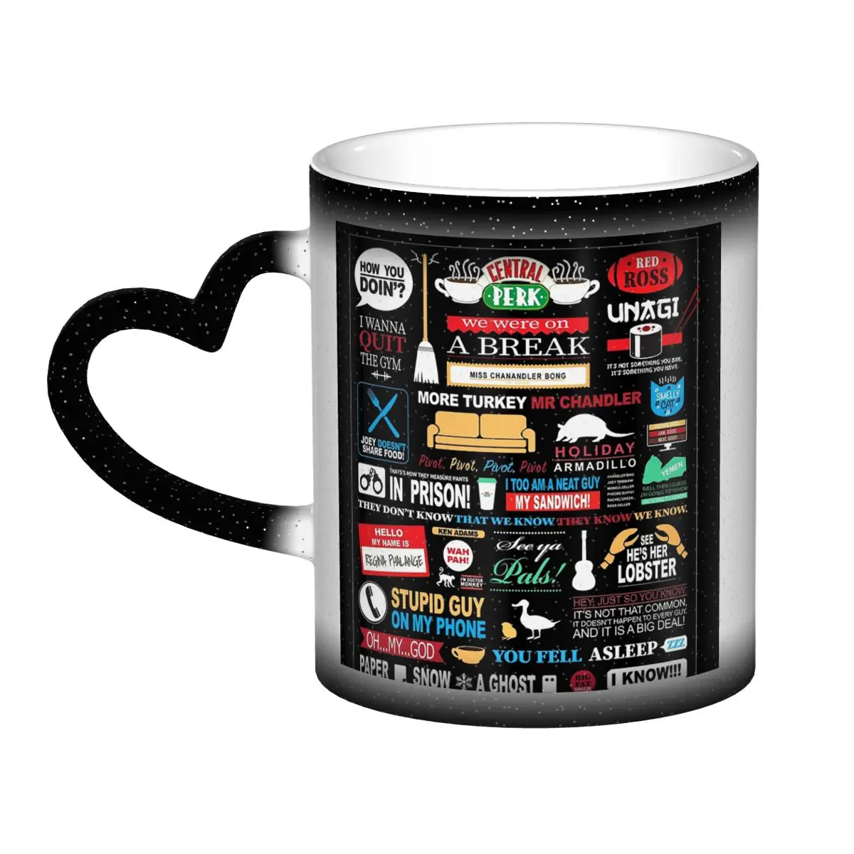 

Кружка Friends Qu, забавные керамические кофейные чашки, чайные кружки, чашка для молока, посуда для напитков, подарки для друзей