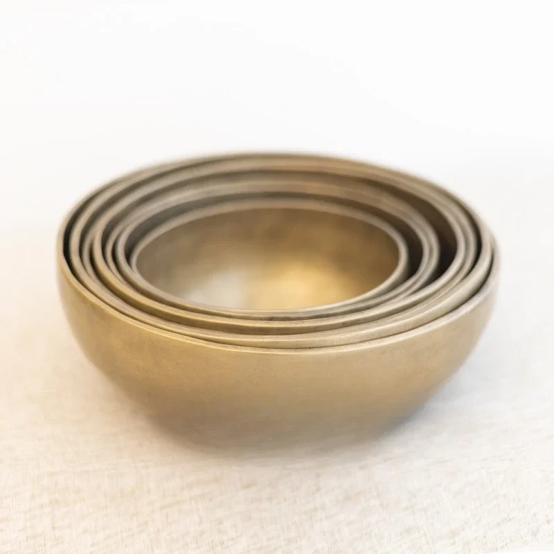 Retro full moon singing bowl Casa Tao bowl Nepalese handmade bowl sound wrist meditation healing and sleep aid