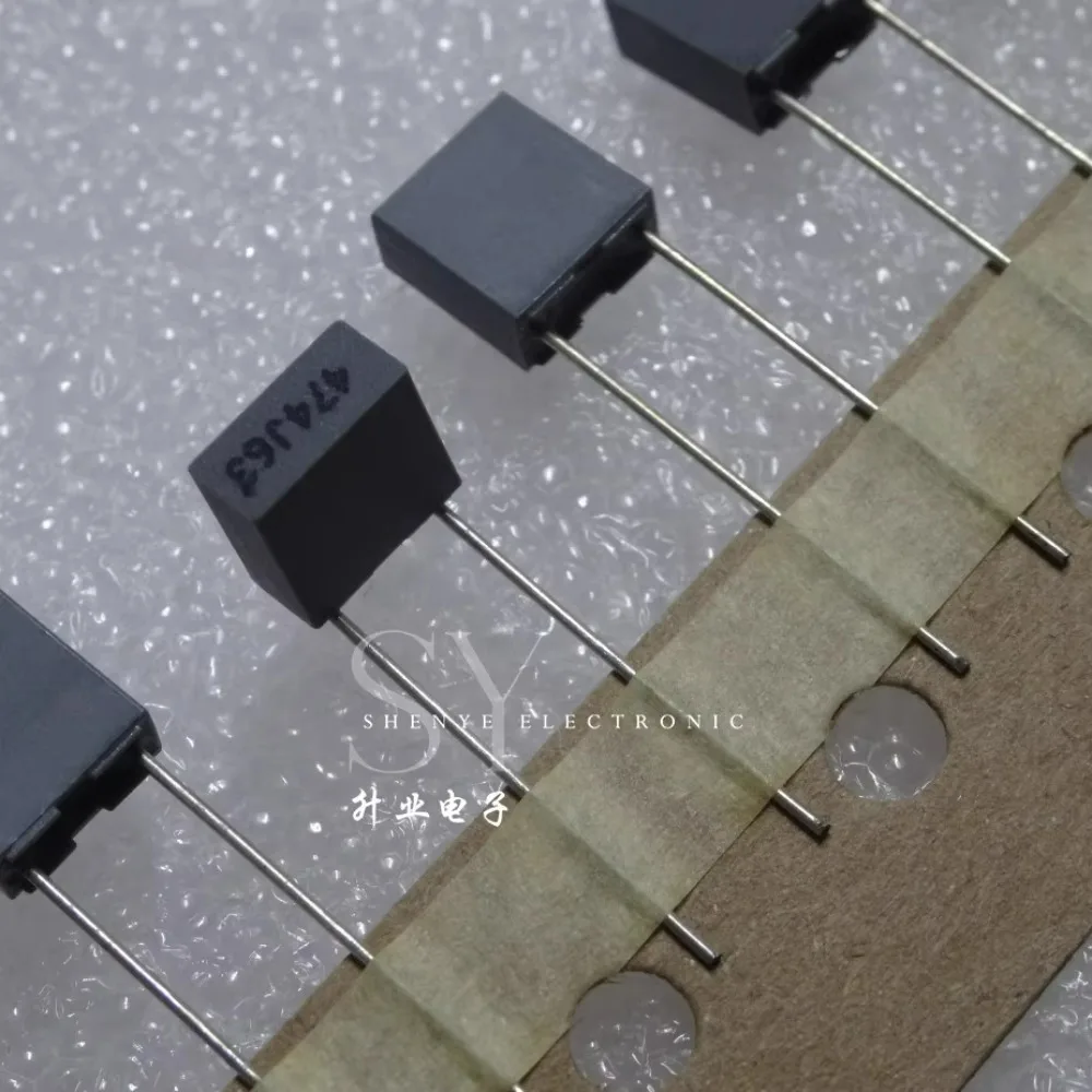 20 peças c1 0.47uf/63v 470nf u47 474 novo capacitor de filme de 5mm