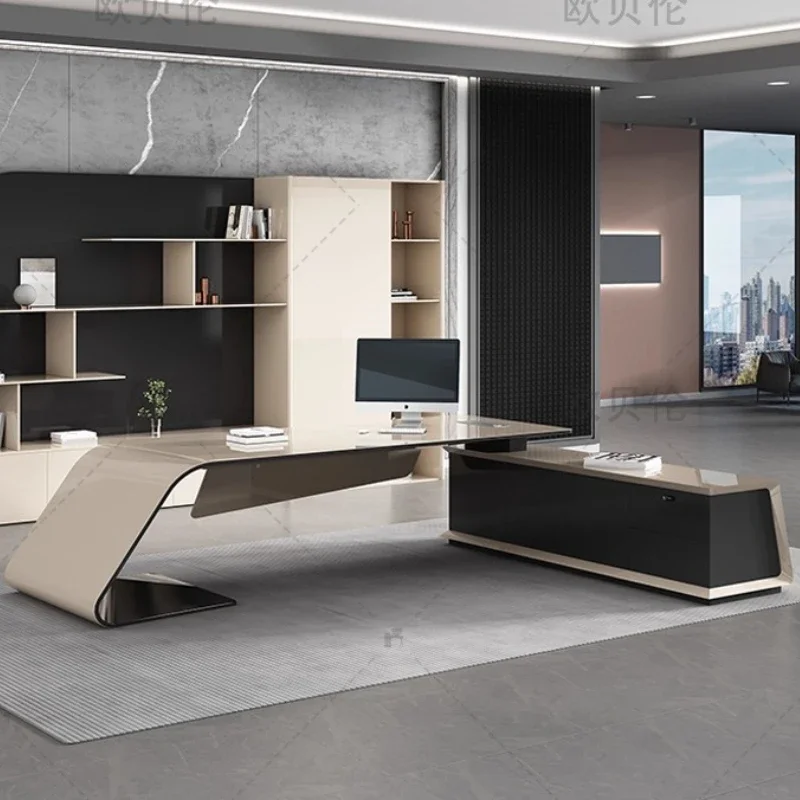 #LCreativity Office Table File Cabinet Design Scrivania Ufficio Furniture Luxury Elegant Office Table Modern Minimalism Fashion
