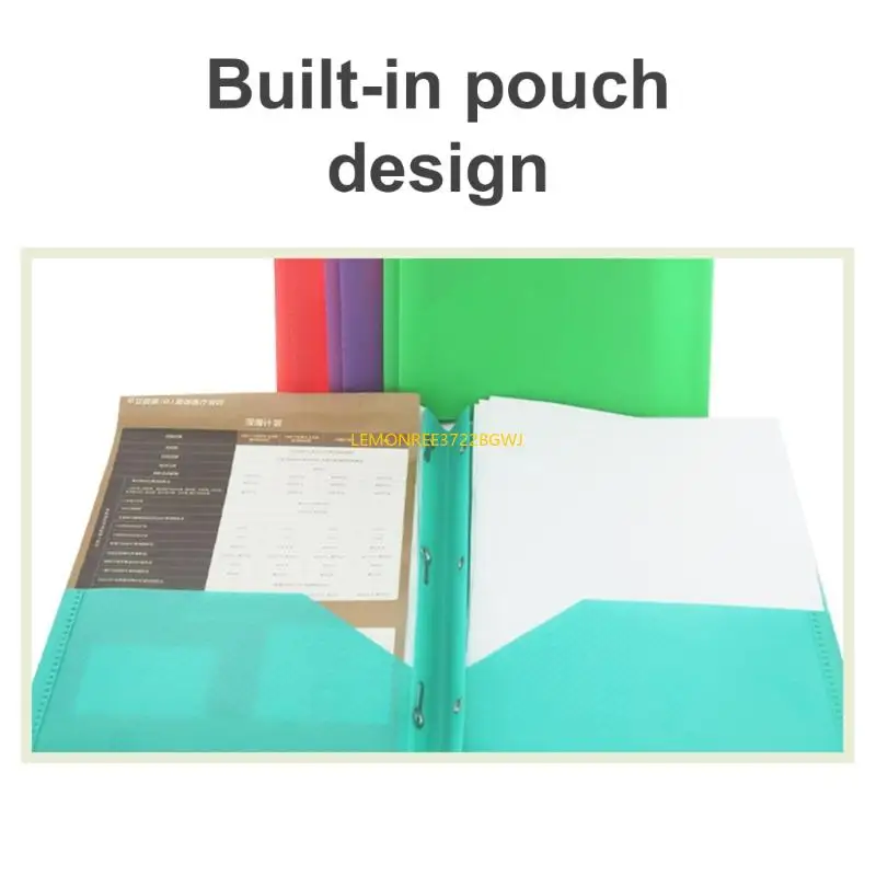 C90C Colorful Folder Two Pocket Folders with Prong for Letter Size Paper File