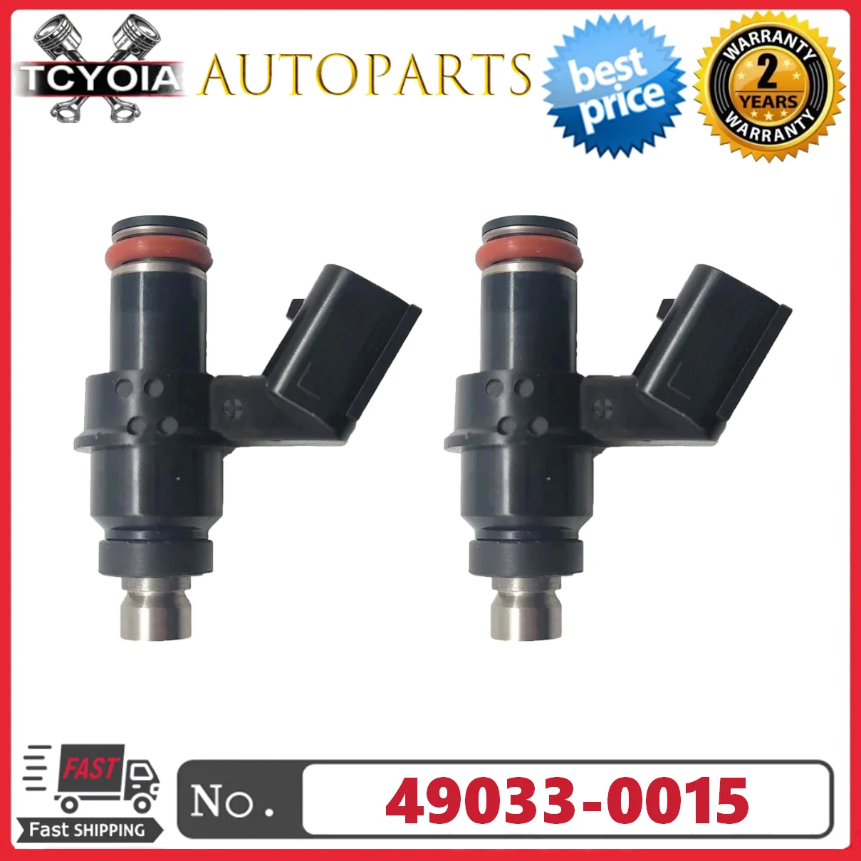 

2 шт. 49033-0015 490330015 Топливные форсунки для Kawasaki Ninja ZX6R ZX600R Monster Energy 2007-2012