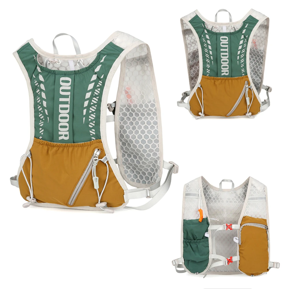 Hydration Running Vest Breathable Lightweight Running Vest Reflective Outdoors Hydration Pack for Hiking Trail Running