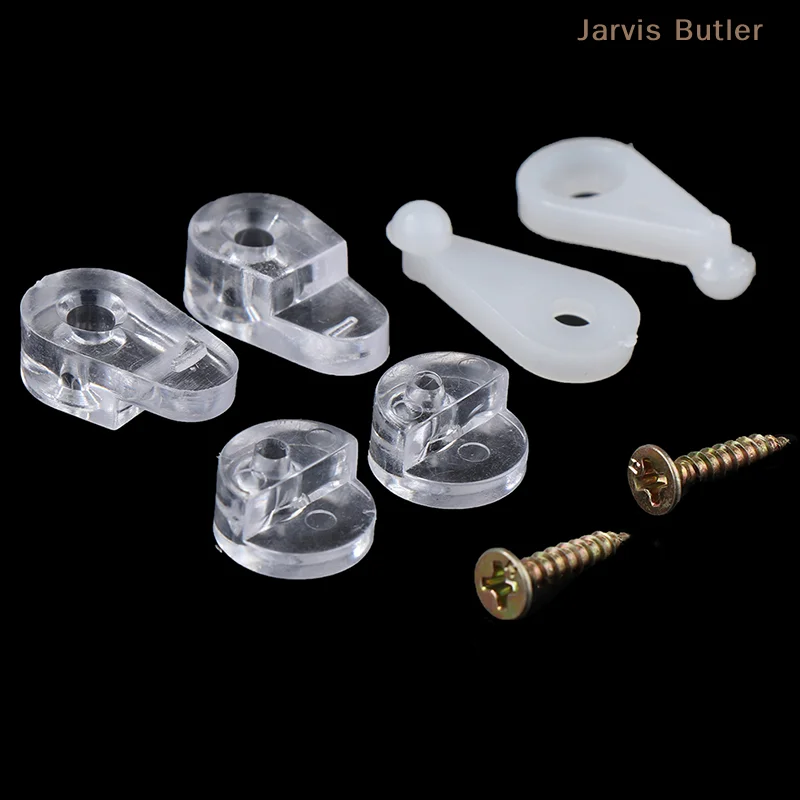 50PCS Glass Panel Retainer Clips Clear Mirror Holder Clips For Cabinet Door Glass Retainer Mirror Cabinet Fix Clips