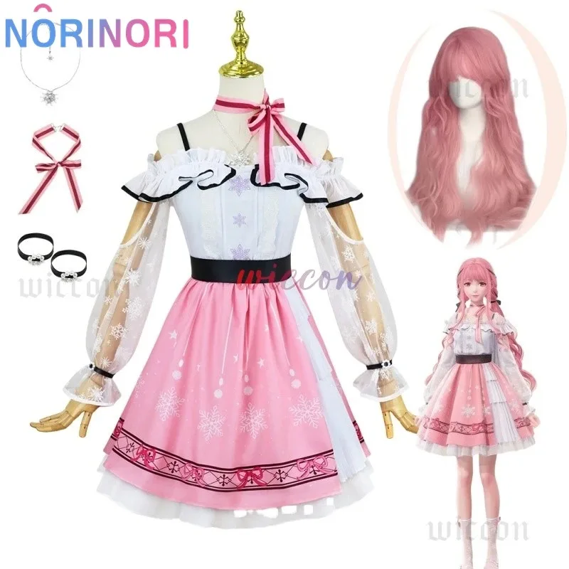 

Nikki Cosplay Anime Infinity Nikki Cosplay Costume Pink Princess Dress Suit Necklace Halloween Party Outfit for Women Girl