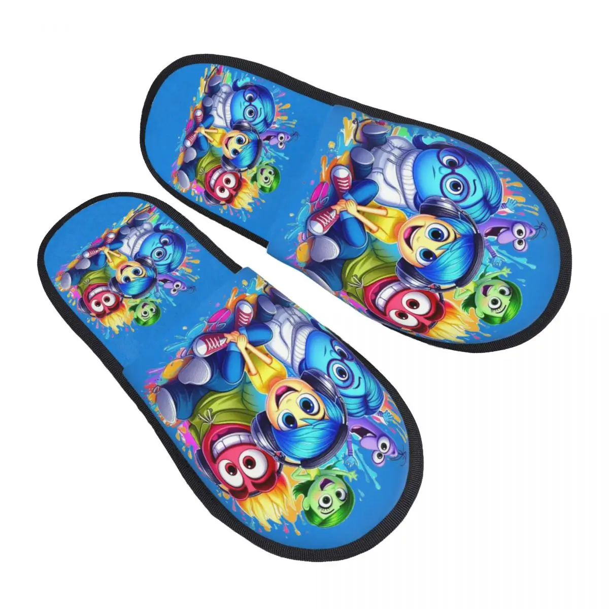 

Custom Print Women Inside Out Character Animes Cartoon House Slippers Cozy Warm Memory Foam Fluffy Slipper Indoor Outdoor Shoes