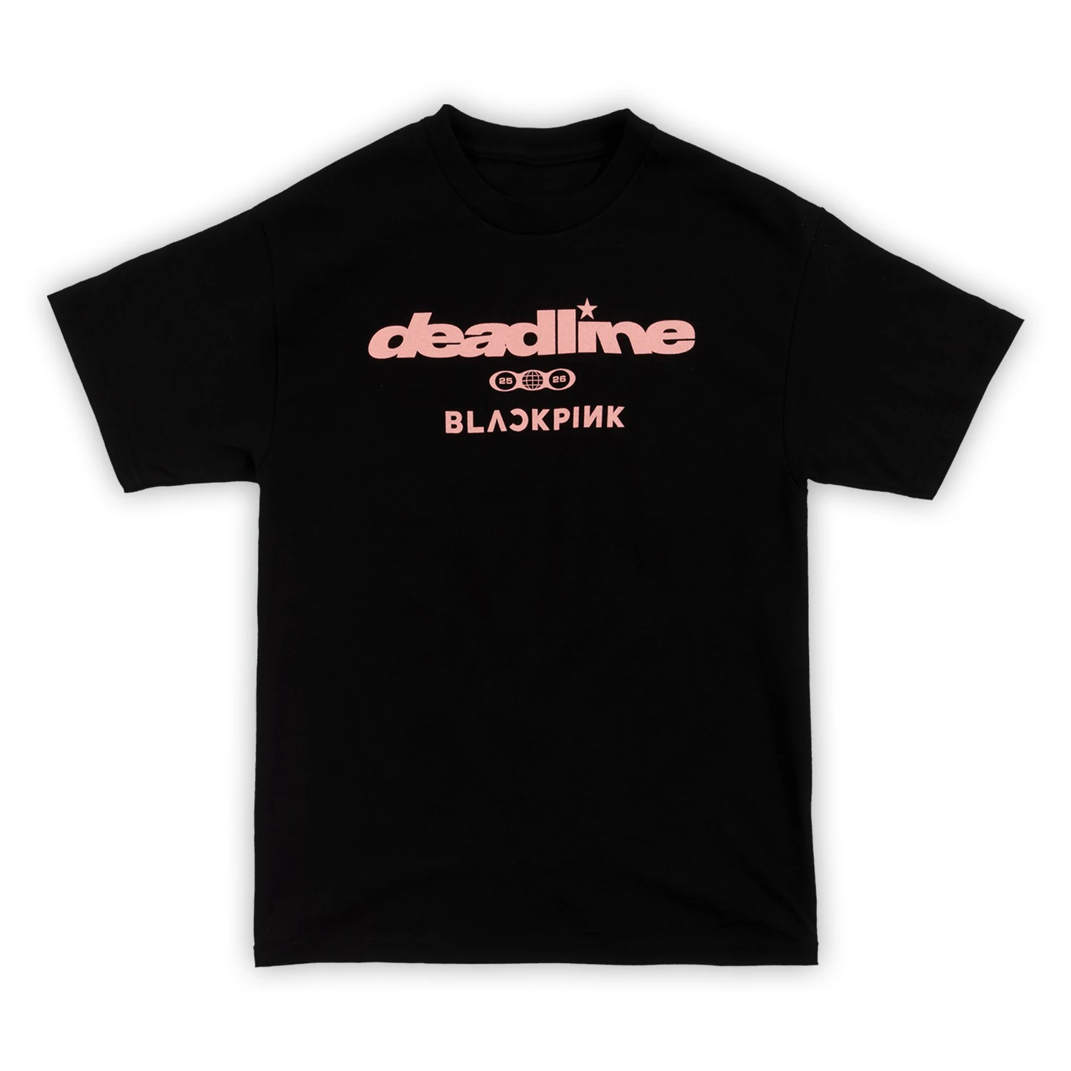 Men Women Kids BLACKPINK Cotton Print T‑Shirt Kpop Deadline World Tour Fan Merch Retro Text Graphic Short Sleeve Streetwear Tee