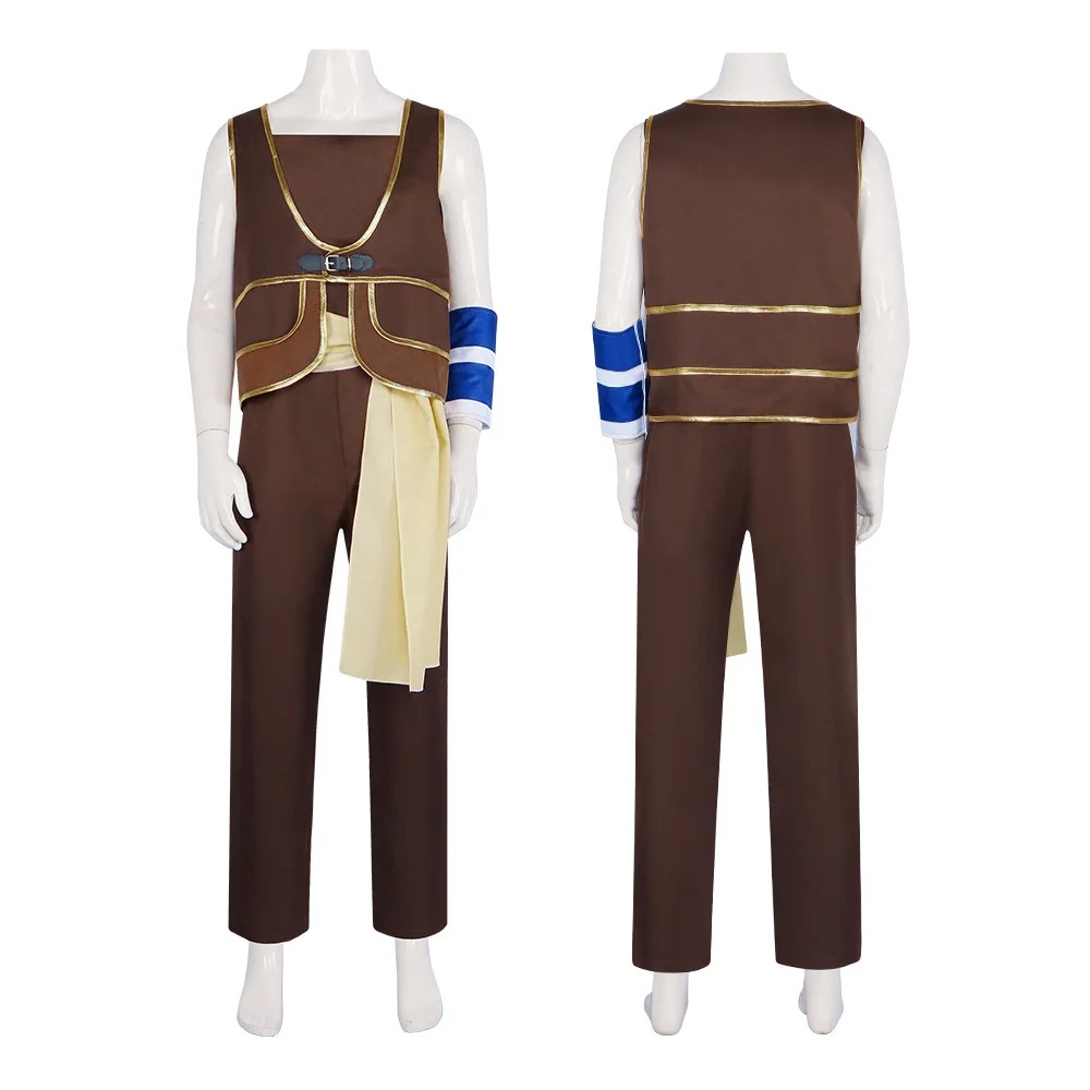 

Usopp Cosplay Costume Sogeking Live Action Movies Rompers Uniform Full Set Children Adult Halloween Masquerade Ball Suit